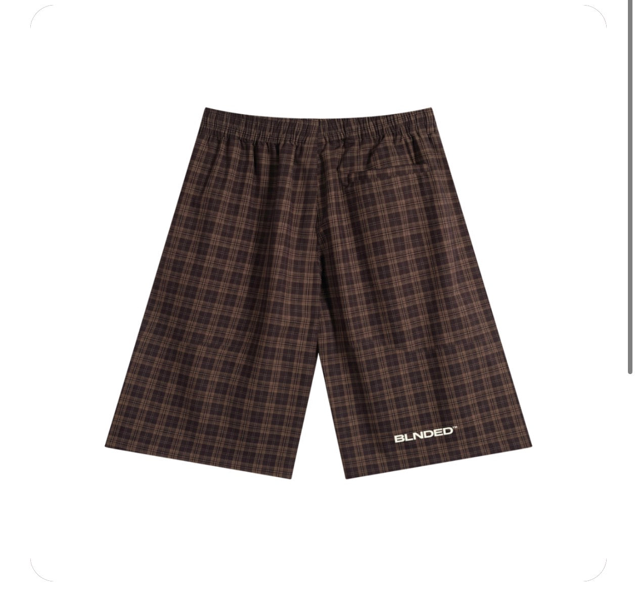 BLNDED Plaid Wide Leg Shorts