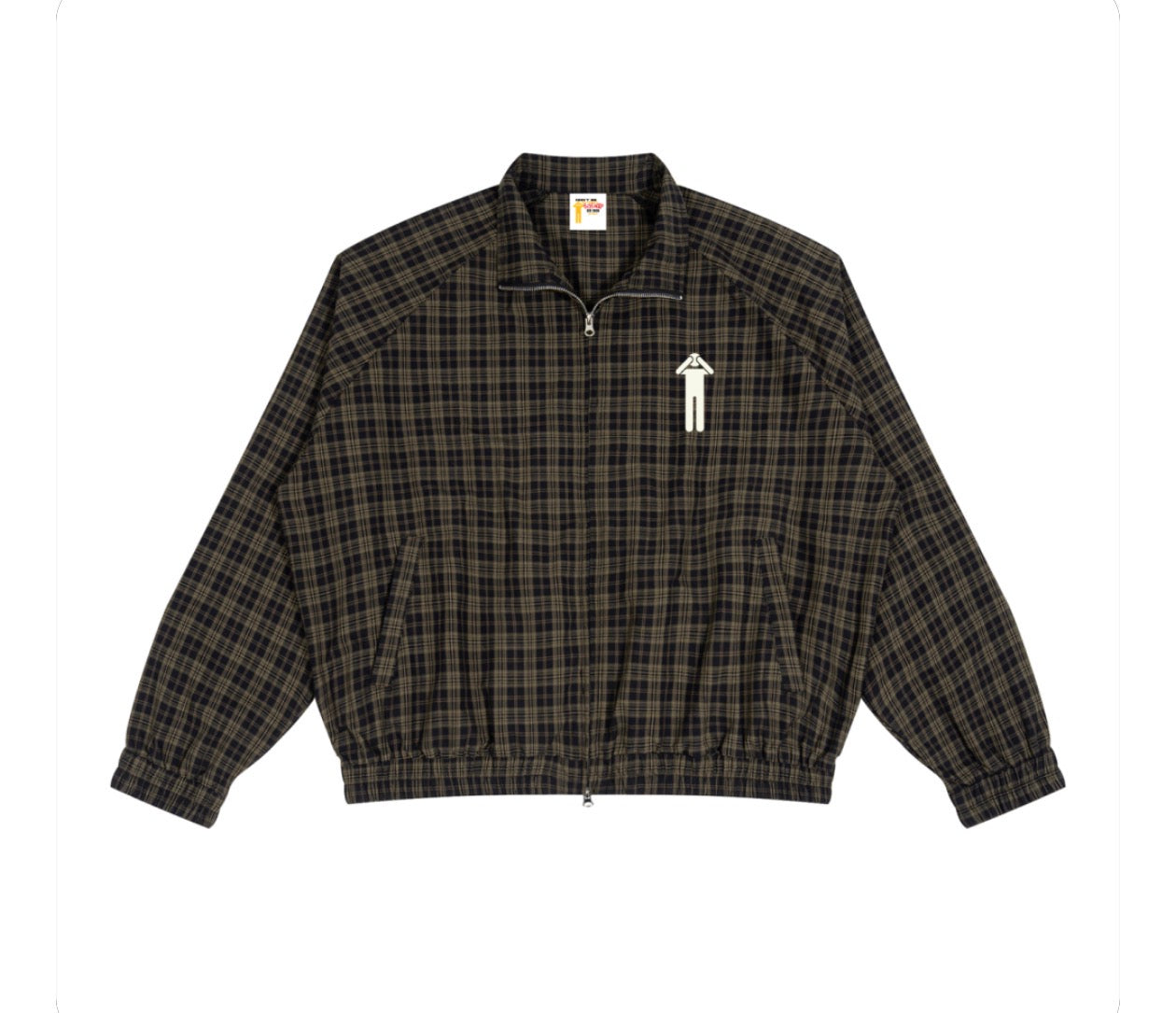 BLNDED Plaid Full-Zip Track Jacket