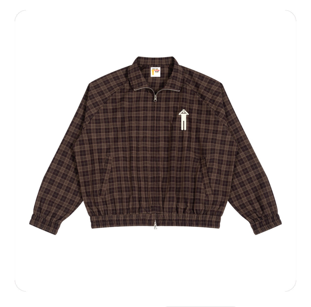 BLNDED Plaid Full-Zip Track Jacket
