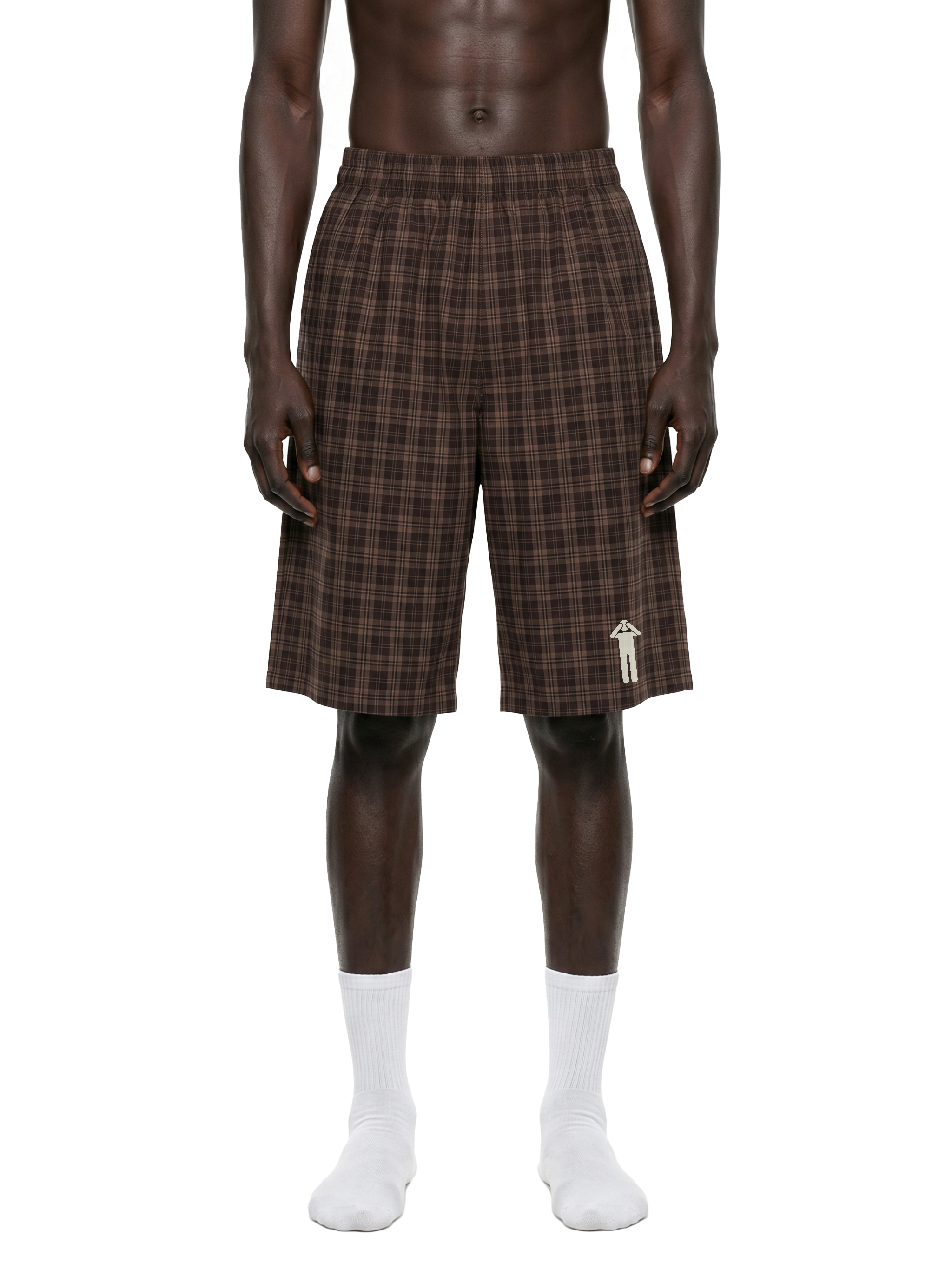 BLNDED Plaid Wide Leg Shorts