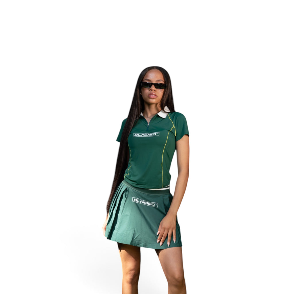 BLNDED: Women’s Slim Fit Quarter-Zip Polo Shirt