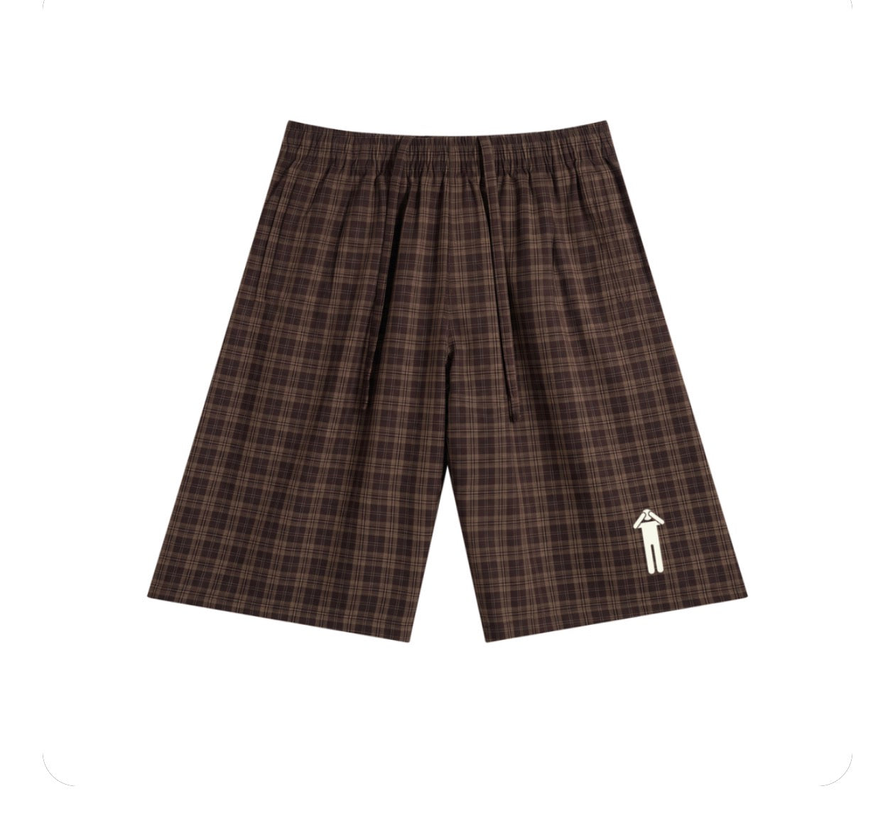 BLNDED Plaid Wide Leg Shorts