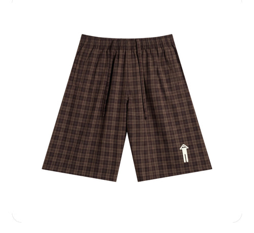 BLNDED Plaid Wide Leg Shorts