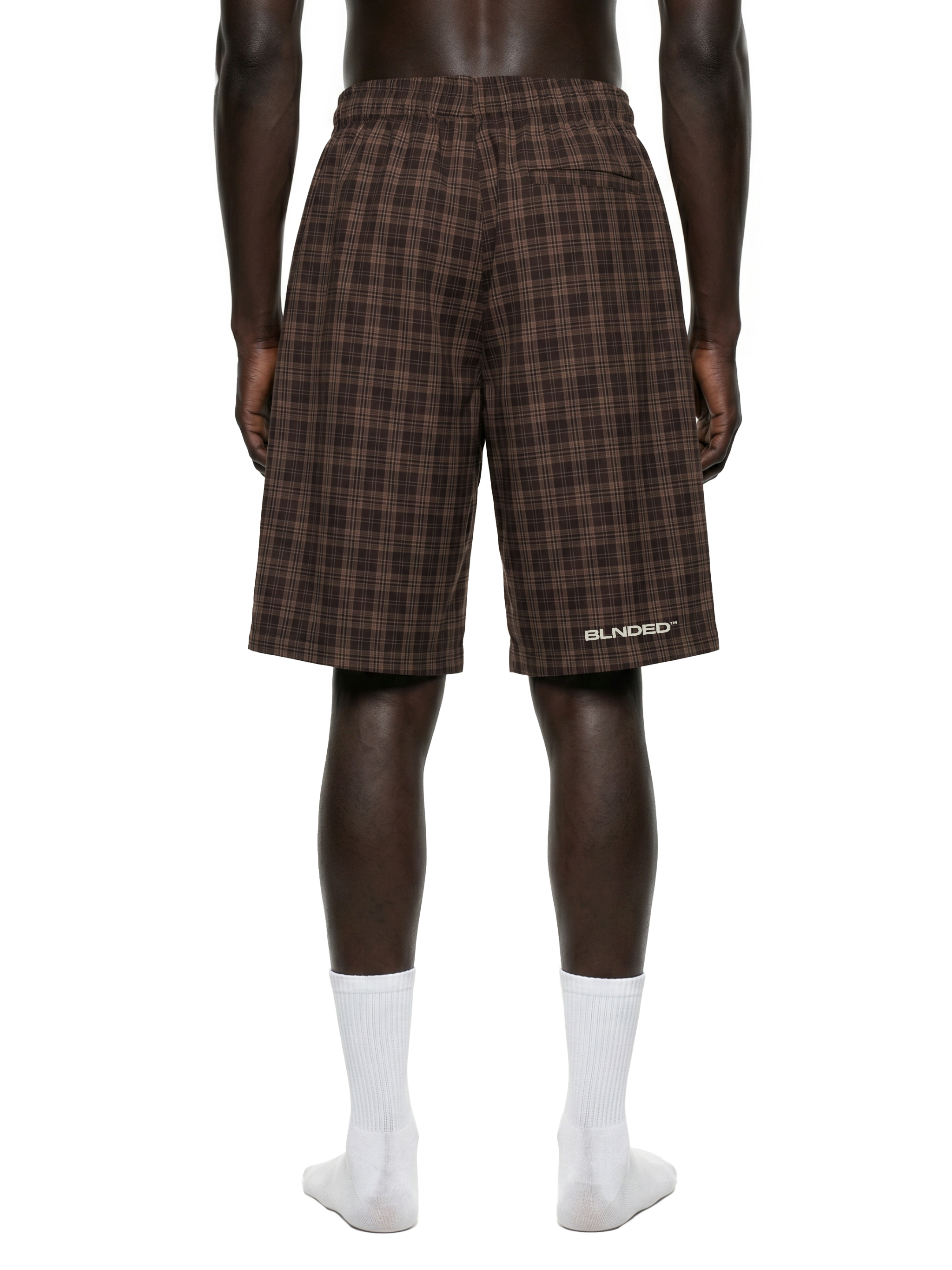 BLNDED Plaid Wide Leg Shorts