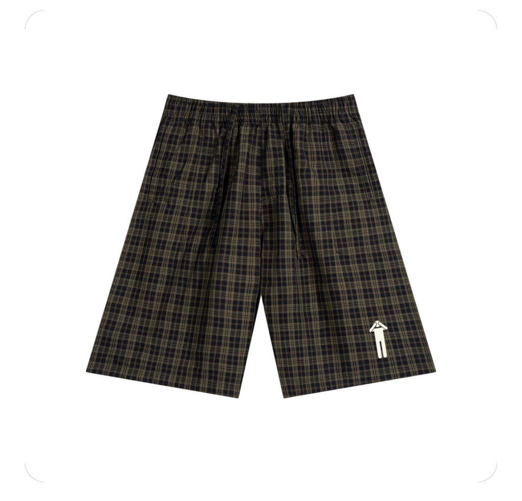 BLNDED Plaid Wide Leg Shorts