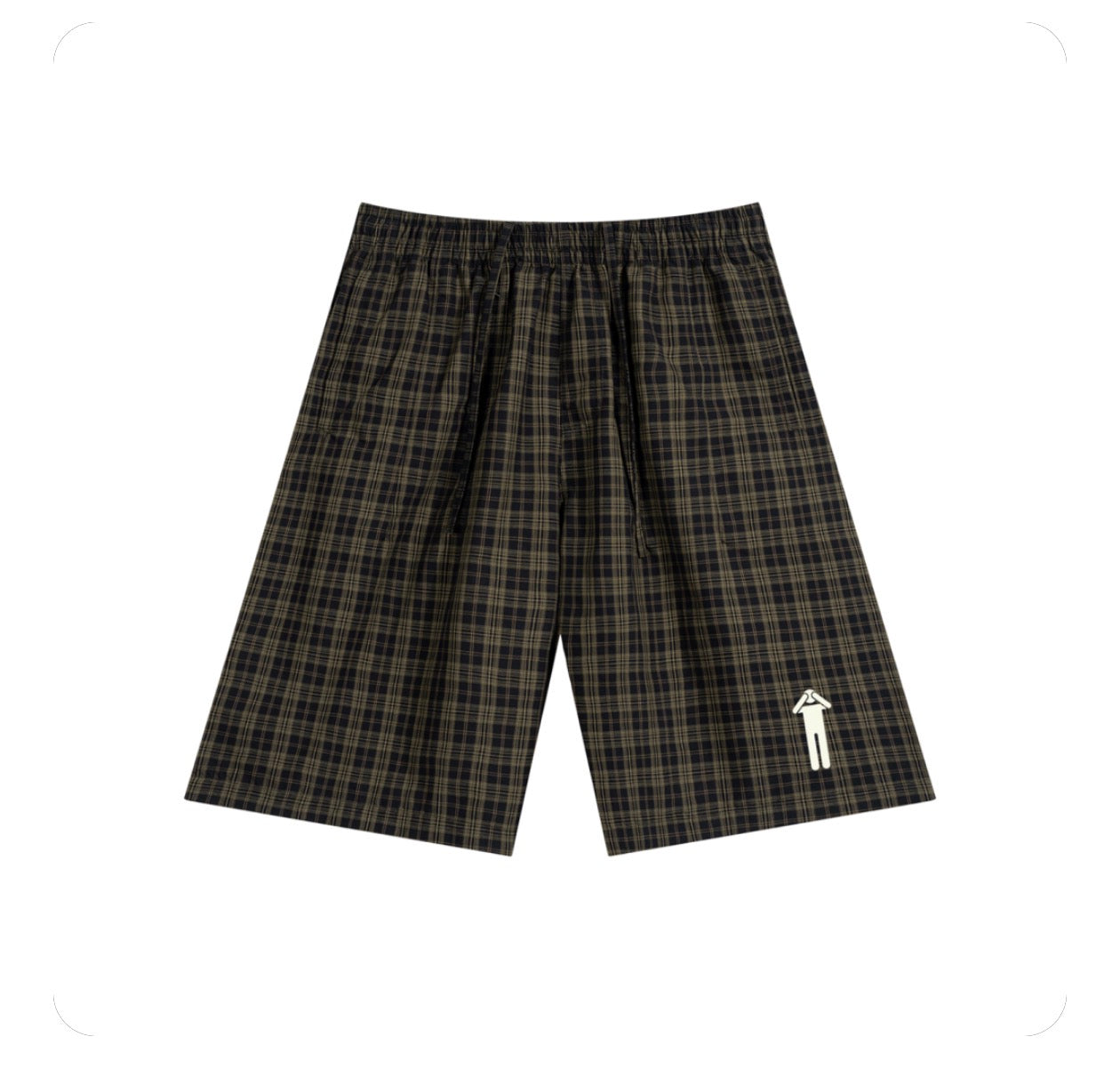 BLNDED Plaid Wide Leg Shorts