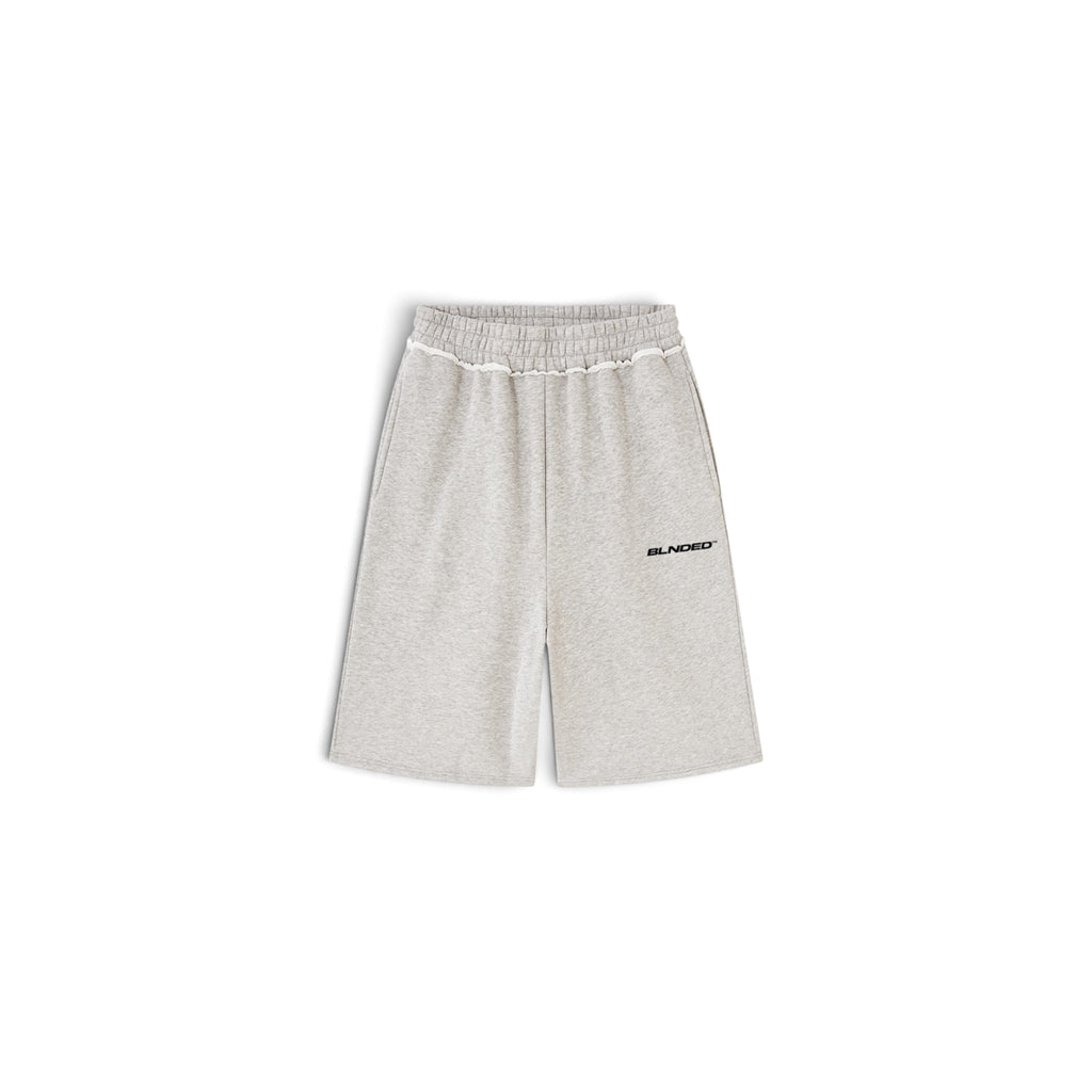3/4 Raw Edge Fleece Shorts