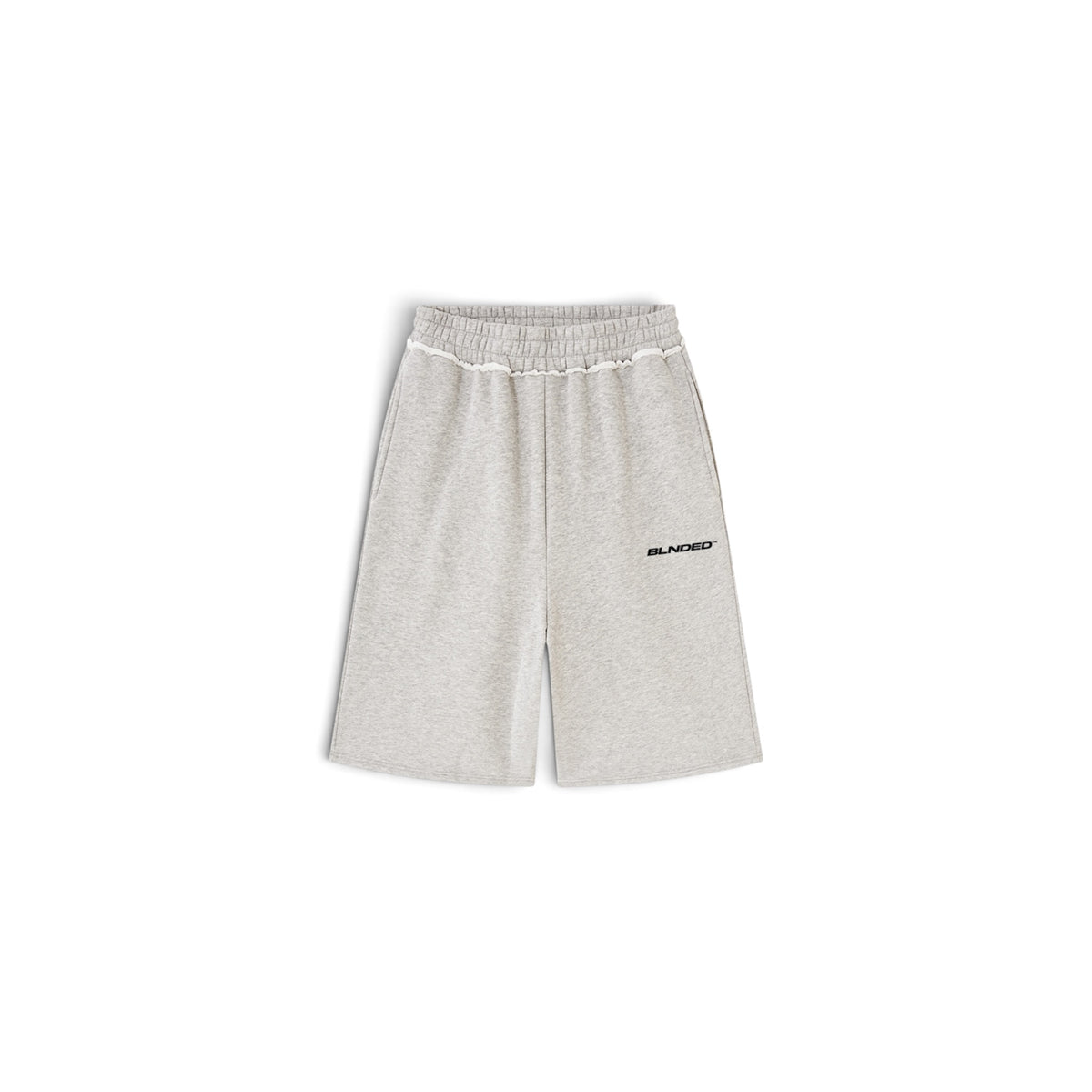 3/4 Raw Edge Fleece Shorts