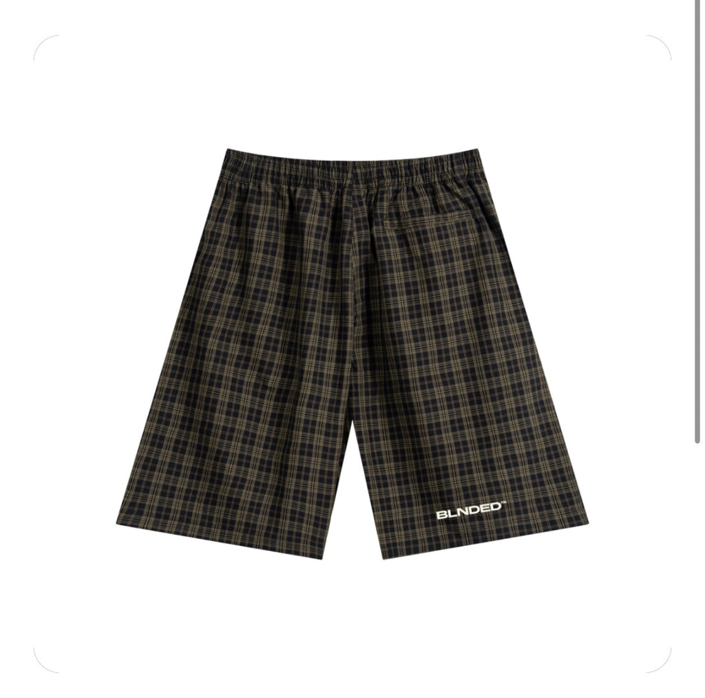 BLNDED Plaid Wide Leg Shorts