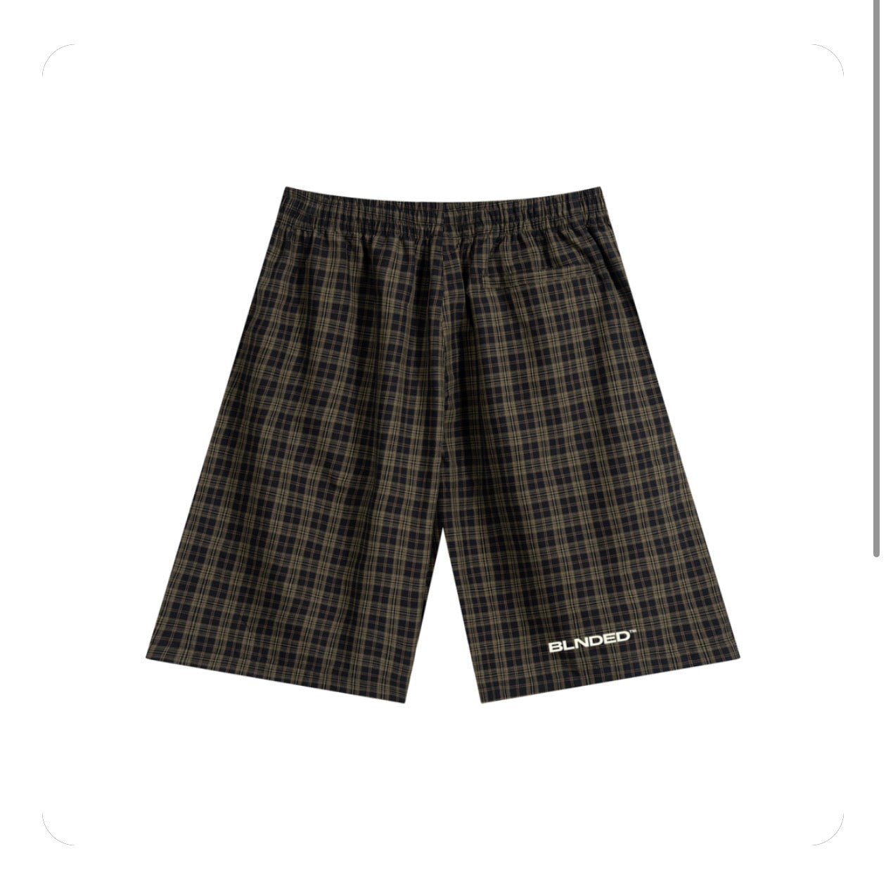 BLNDED Plaid Wide Leg Shorts